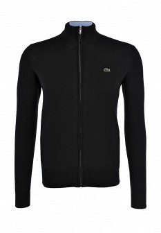 Кардиган Lacoste, цвет: черный. Артикул: LA038EMEJE41. Мужская одежда / Джемперы и кардиганы / Кардиганы